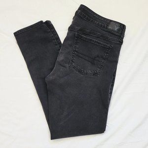 American Eagle Outfitters – Women Super Stretch Skinny Jeggings Black Size 12